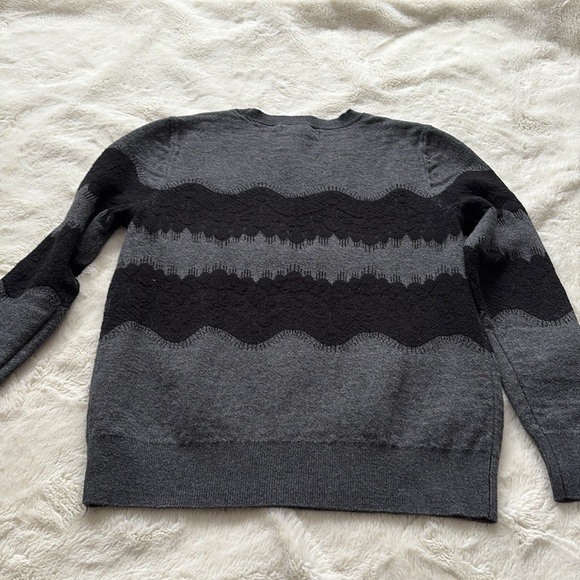 Banana Republic XS Petite Lace Knit Top | Soft Stretch Minimalist Layer Romantic - Picture 6 of 7